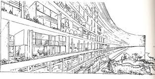 Le Corbusier's drawing for Algiers